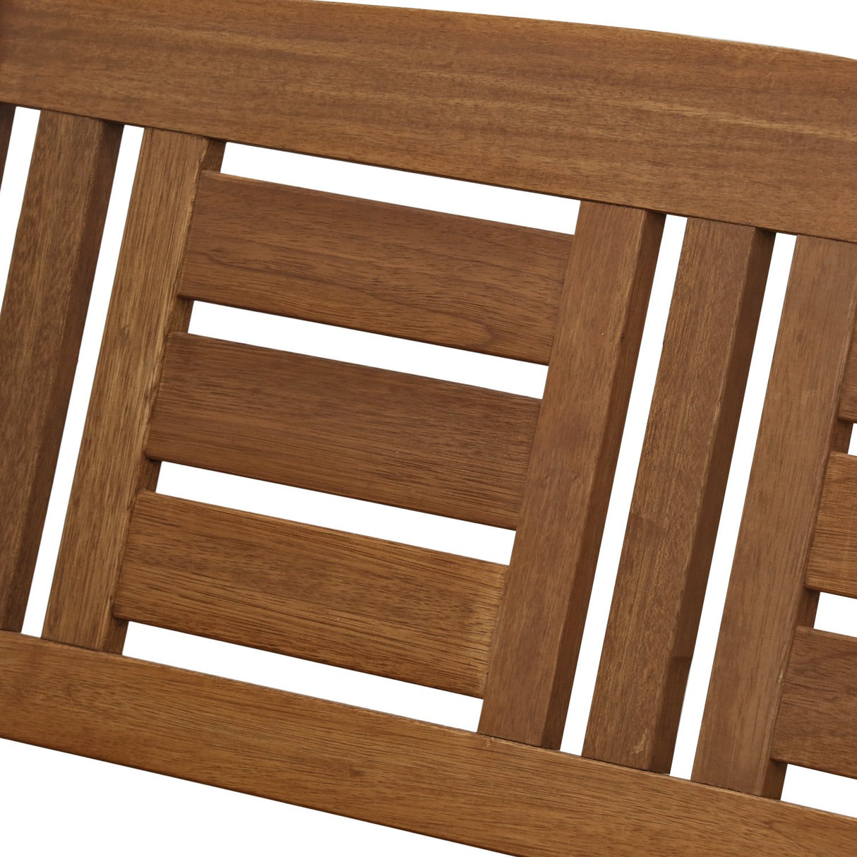 Furinno Tioman Hardwood Patio / Garden / Outdoor 4ft Porch Swing, 2 Seater with Hanging Chains, Natural Furinno