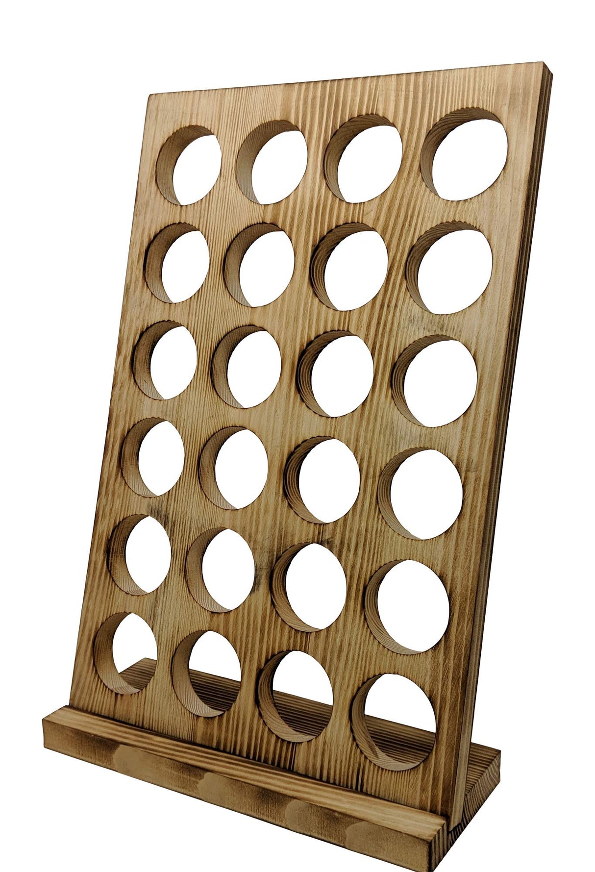 Gianna's Home Rustic Farmhouse Country Distressed Wood Coffee Pod Holder For K-Cups, 24 Capacity (Torched Wood) Gianna's Home