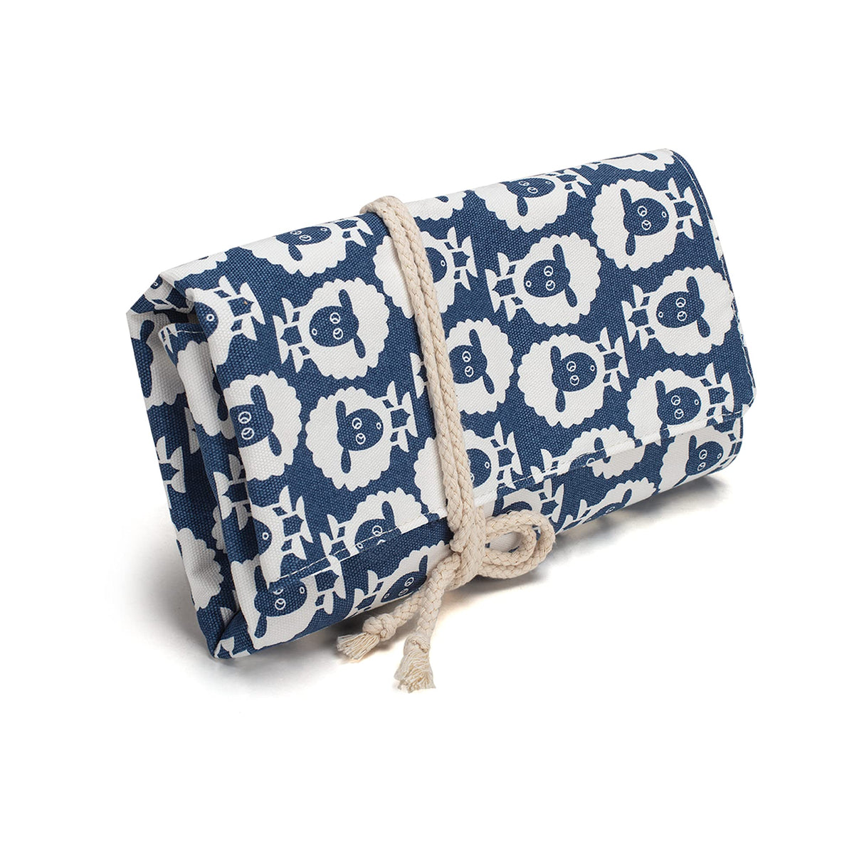 Teamoy Knitting Needles Holder Case(up to 11 Inches), Rolling Organizer for Straight and Circular Knitting Needles, Crochet Hooks and Accessories, Sheep - NO Accessories Included Teamoy