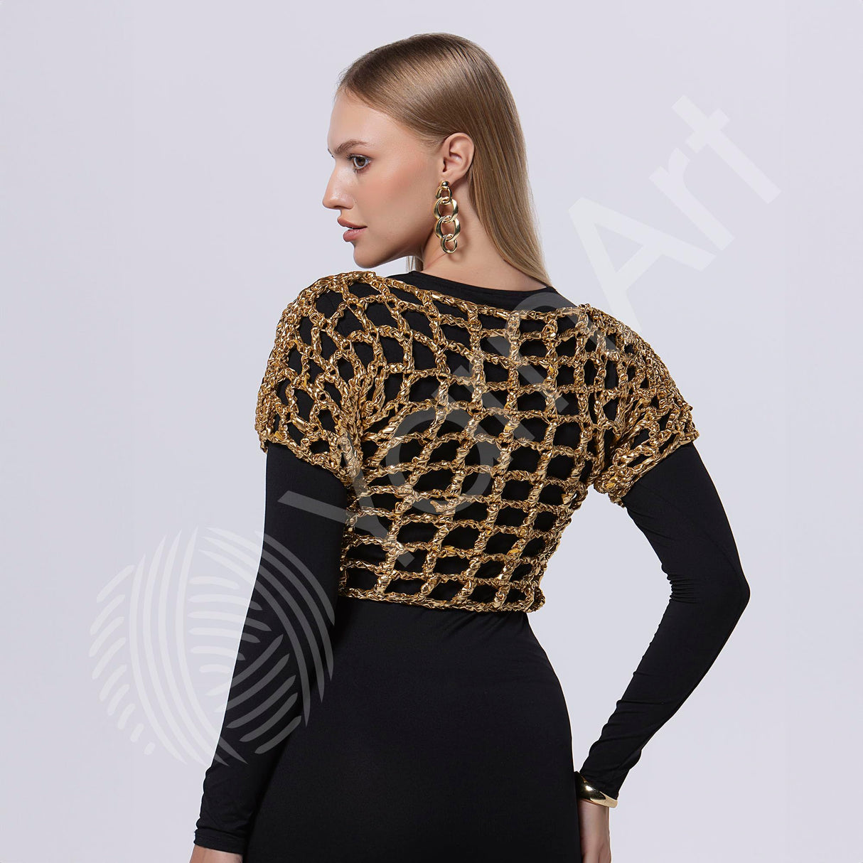 YarnArt Metallic Club Super Bulky T-Shirt Yarn - 100% Polyester, 6.35 oz / 180 gr, 60 yrds / 55 Meters - Shiny Colors for Handbags, Rugs, Chic Night Bags, Crochet (8116) YarnArt