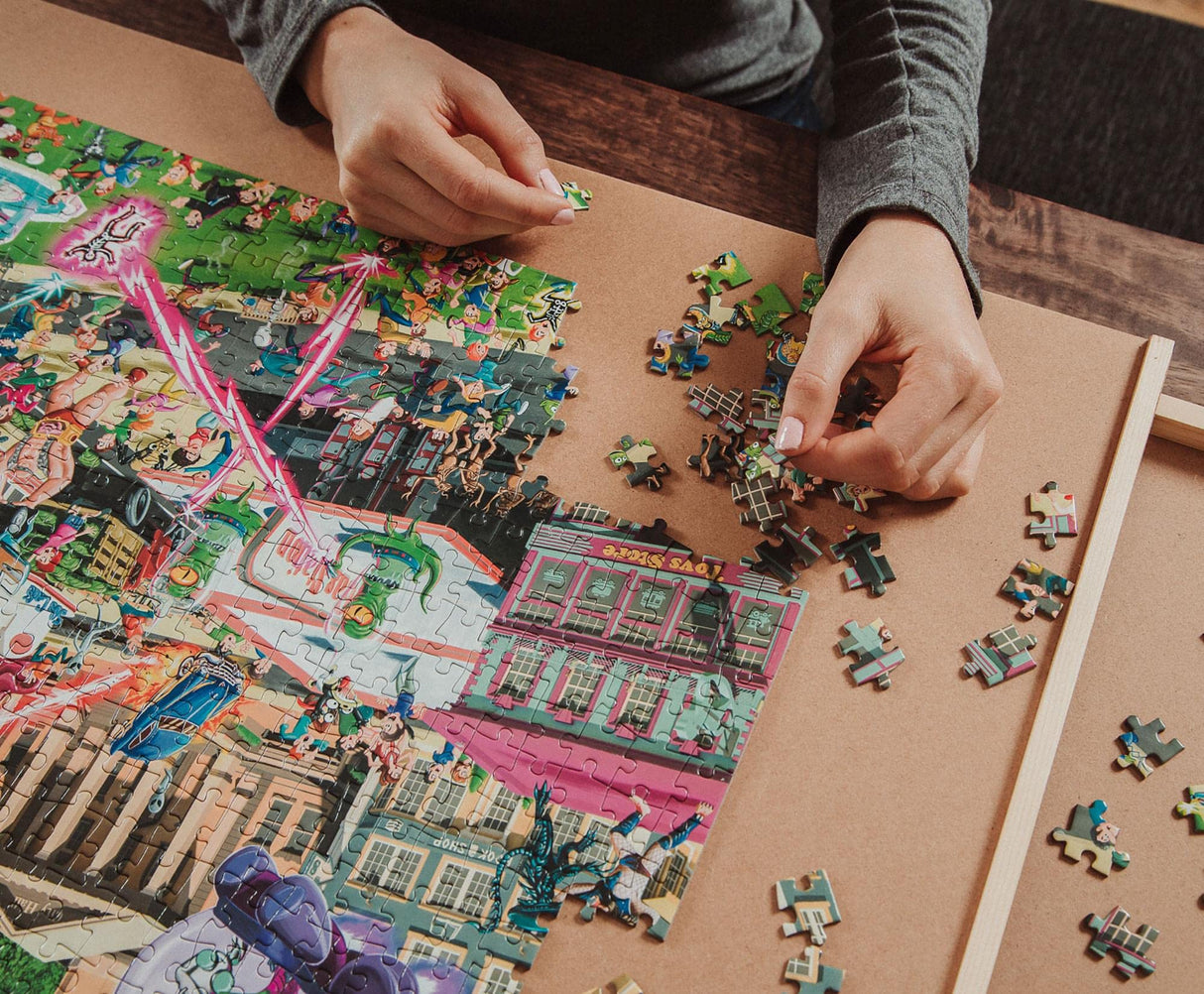 Alien Attack Sci-Fi Classics 1000-Piece Jigsaw Puzzle for Adults | Interactive Brain Teaser, Educational Toys & Games, Home Activities Building Kit for Creative Play | Nostalgic Gifts and Collectibles Toynk