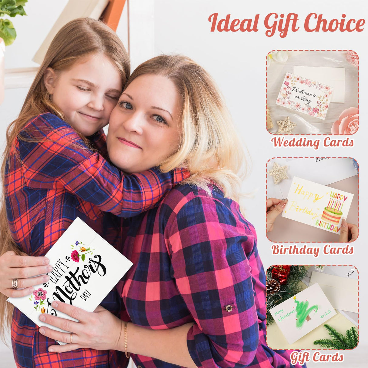 60 Sets Watercolor Cards with Envelopes, 140 lb/300 GSM Watercolor Paper Cards, 4x6 Inch Foldable Blank Watercolor Postcards and Envelopes for Greeting Cards, Wedding Invitations, Thank You Card Prudiut