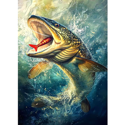 AIRDEA Diamond Art Paintings Kits for Adults,5D Diamond Painting Set for Beginner,12x16 In/30x40 cm DIY Gem Art Kits,Home Wall Decro (Blue)