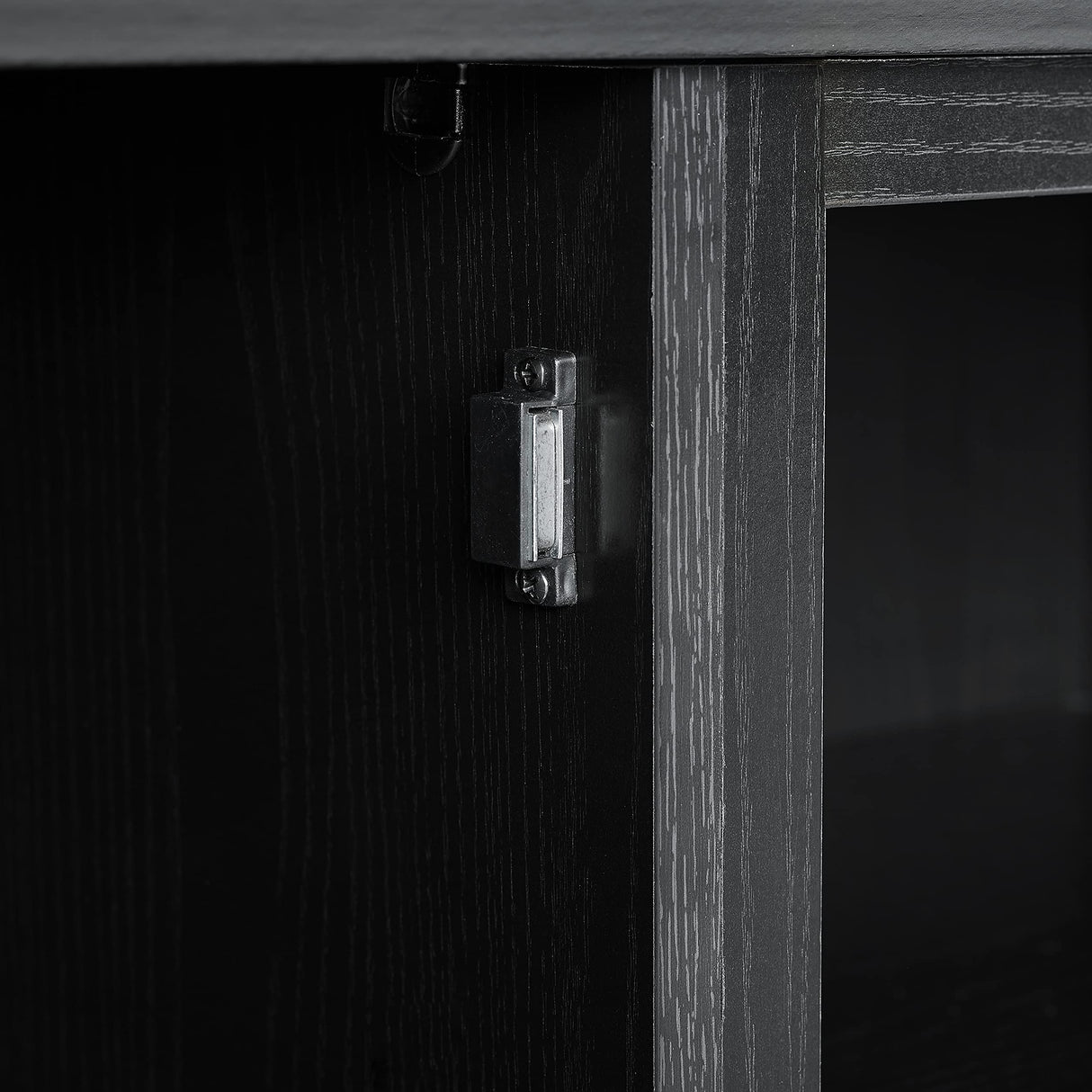 Crosley Furniture Camden Corner TV Stand for 65+ inch TVs, Entertainment Center with Storage Shelves, Black Crosley Furniture