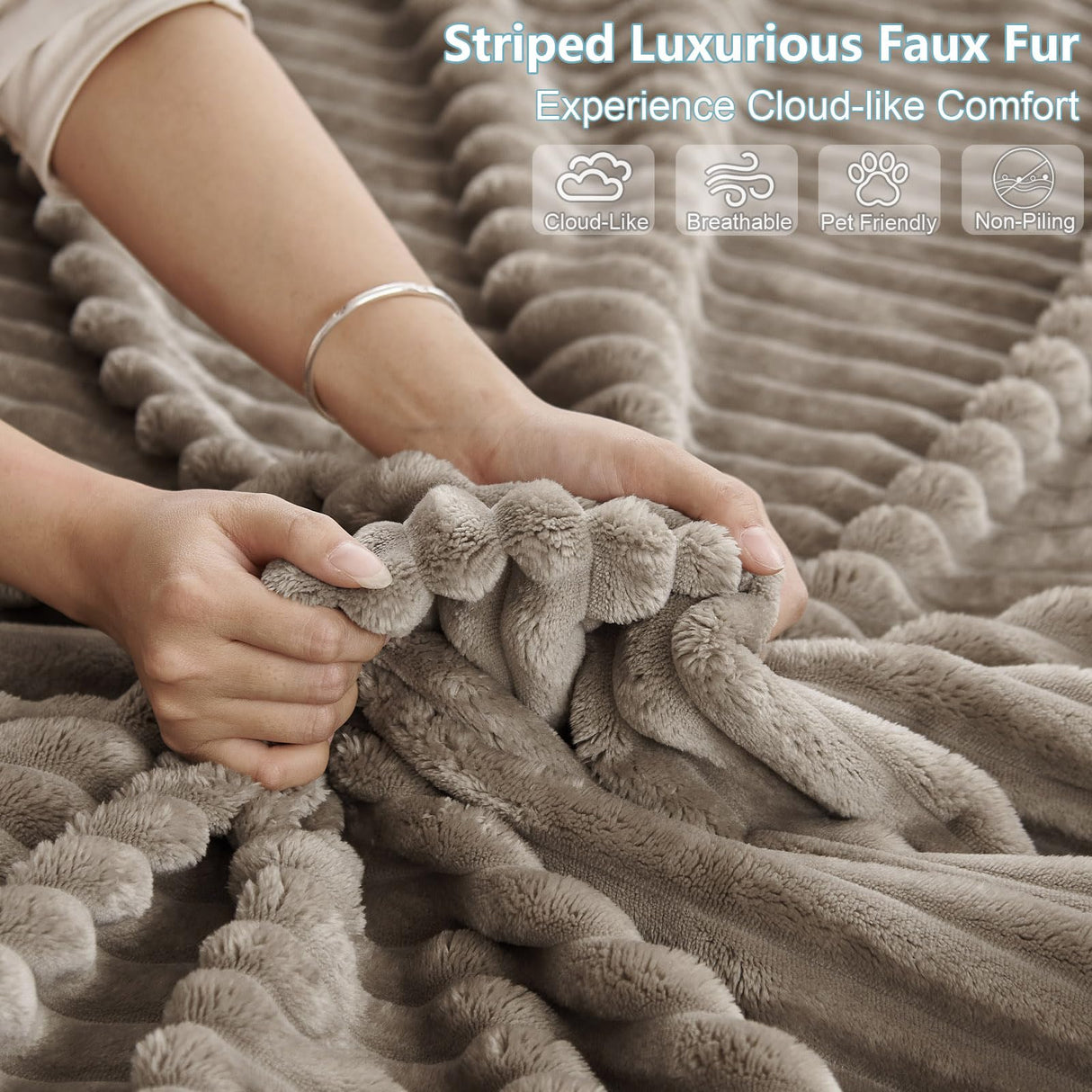 Modern Corduroy Loveseat Sofa,2-Seater Cloud Couch with Memory Foam and Furry Pillows,Deep Seat Small Sofa with Wide Armrests,No Assembly Couch in a Box for Bedroom,Small Space (Camel,63in) LUCKHAO