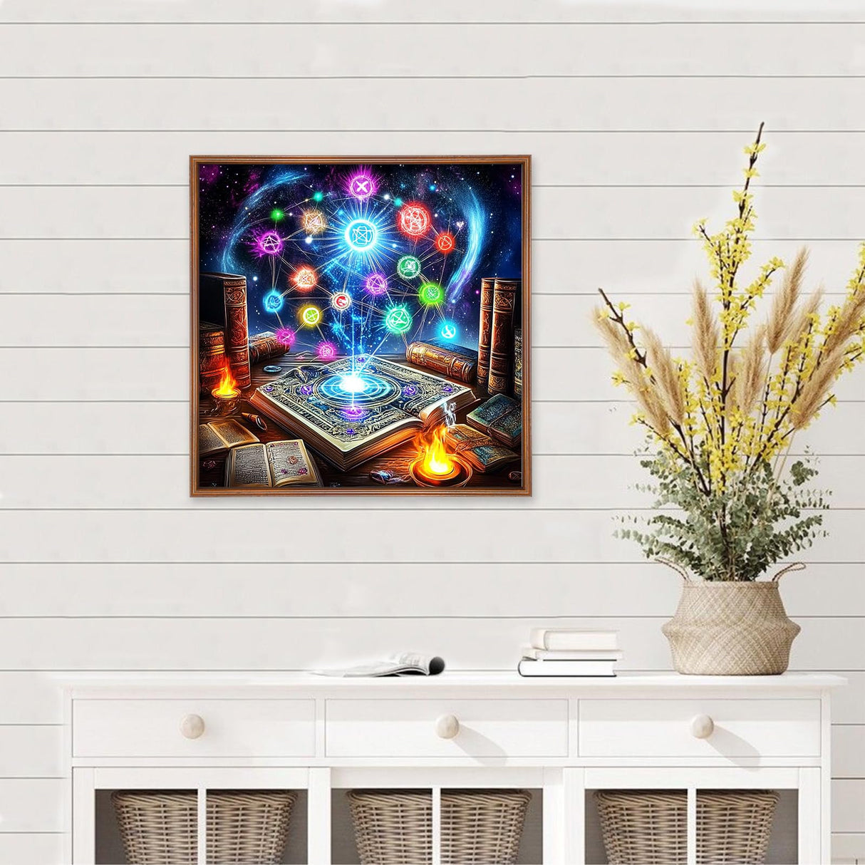 MEIYUDA Book Diamond Painting Kits for Adults, 5D Magic Book Diamond Art Kits for Beginners, DIY Gem Art Crystal Painting for Home Wall Decor and Present 12x12inch MEIYUDA