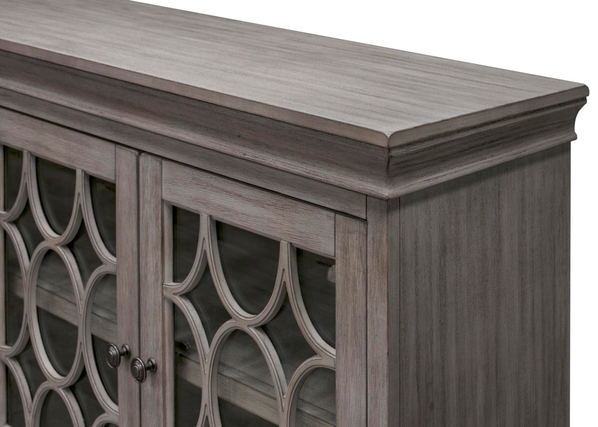 Martin Furniture Felicity 4 Door Console, Gray Martin Furniture