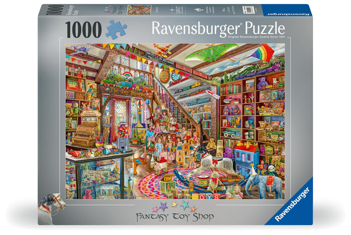 Ravensburger The Fantasy Toy Shop 1000 Piece Jigsaw Puzzle for Adults | Unique, Pieces | Anti-Glare Surface | FSC Certified, Eco-Friendly | Amazon Exclusive Ravensburger
