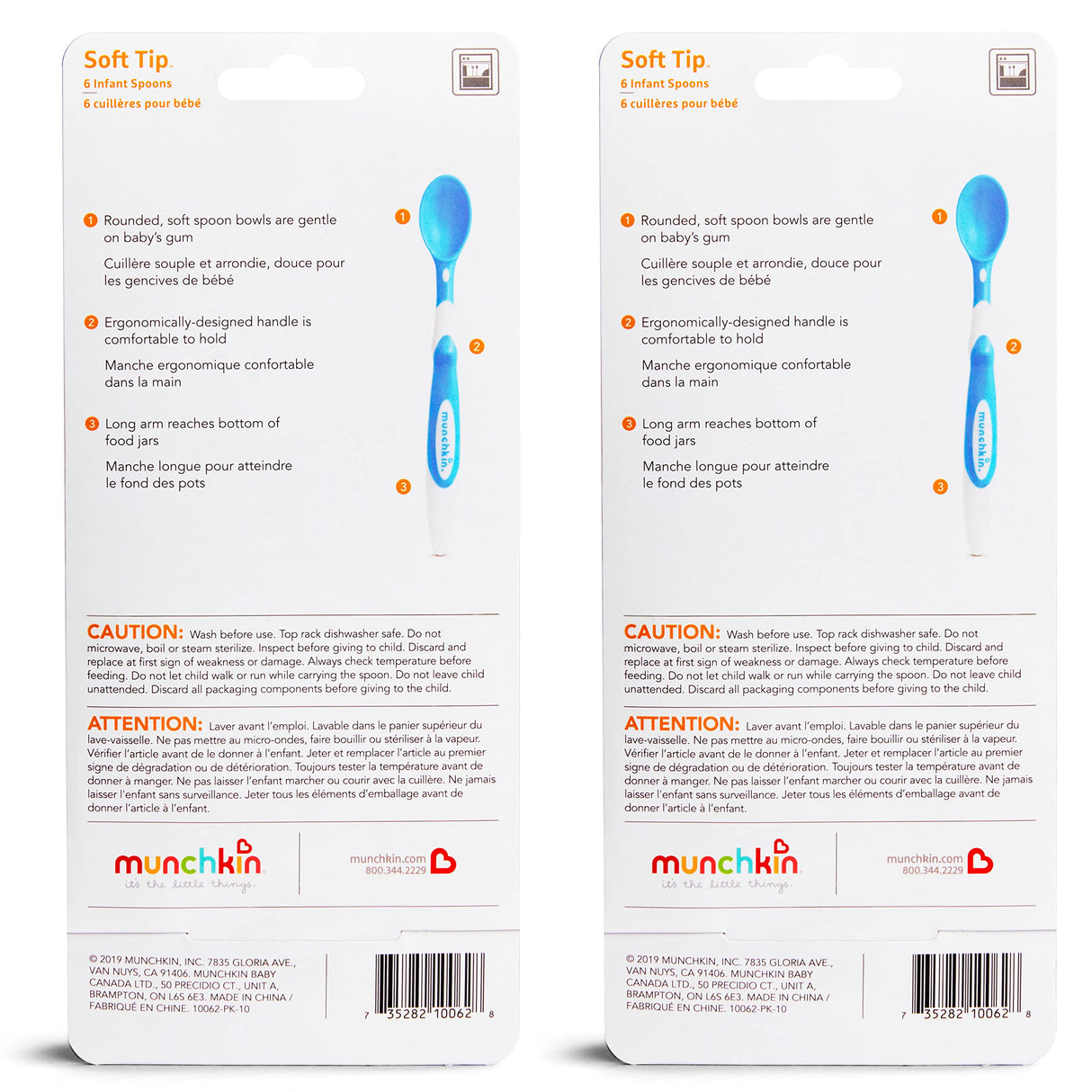 Munchkin® Soft Tip™ Baby Spoons, BPA Free, 12 Pack Munchkin