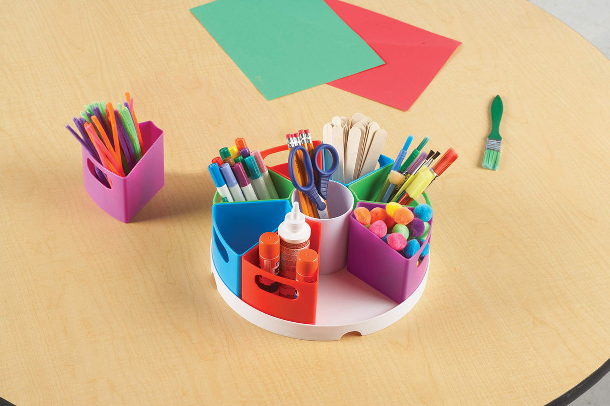 Learning Resources Create a Space Storage Center - 10 Piece set Desk Organizer for Kids, Art Organizer for Kids, Crayon Organizer, Homeschool Organizers and Storage Learning Resources