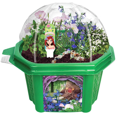 Grow Your Own Mini Fairy Wonderland Microdome Terrarium Starter Kit, Enjoy Sweet Scented Flowers and Grow Indoor Terrariums - Includes Complete Supplies to Create Your Magical Plant Garden