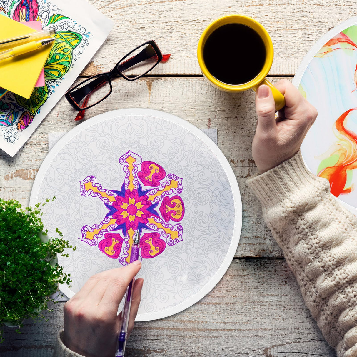 Gejoy 24 Pcs Foldable Flying Disc Fans Set Beach Flying Disc for Party Gift Halloween Christmas New Year (White Color) Gejoy