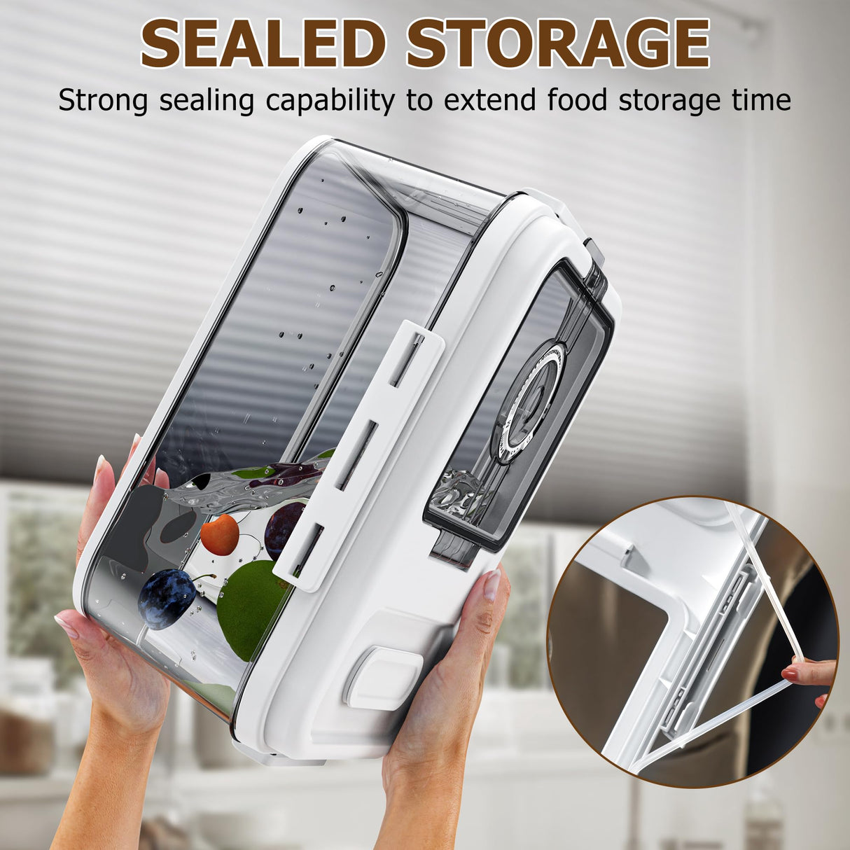 Olimingse Bread Box For Kitchen Countertop, Airtight Bread Storage Container, Time Recording Bread Keeper with Lid,Bread Storage For Homemade Breads, Toast, And Cookies, White Bread Holder. Olimingse