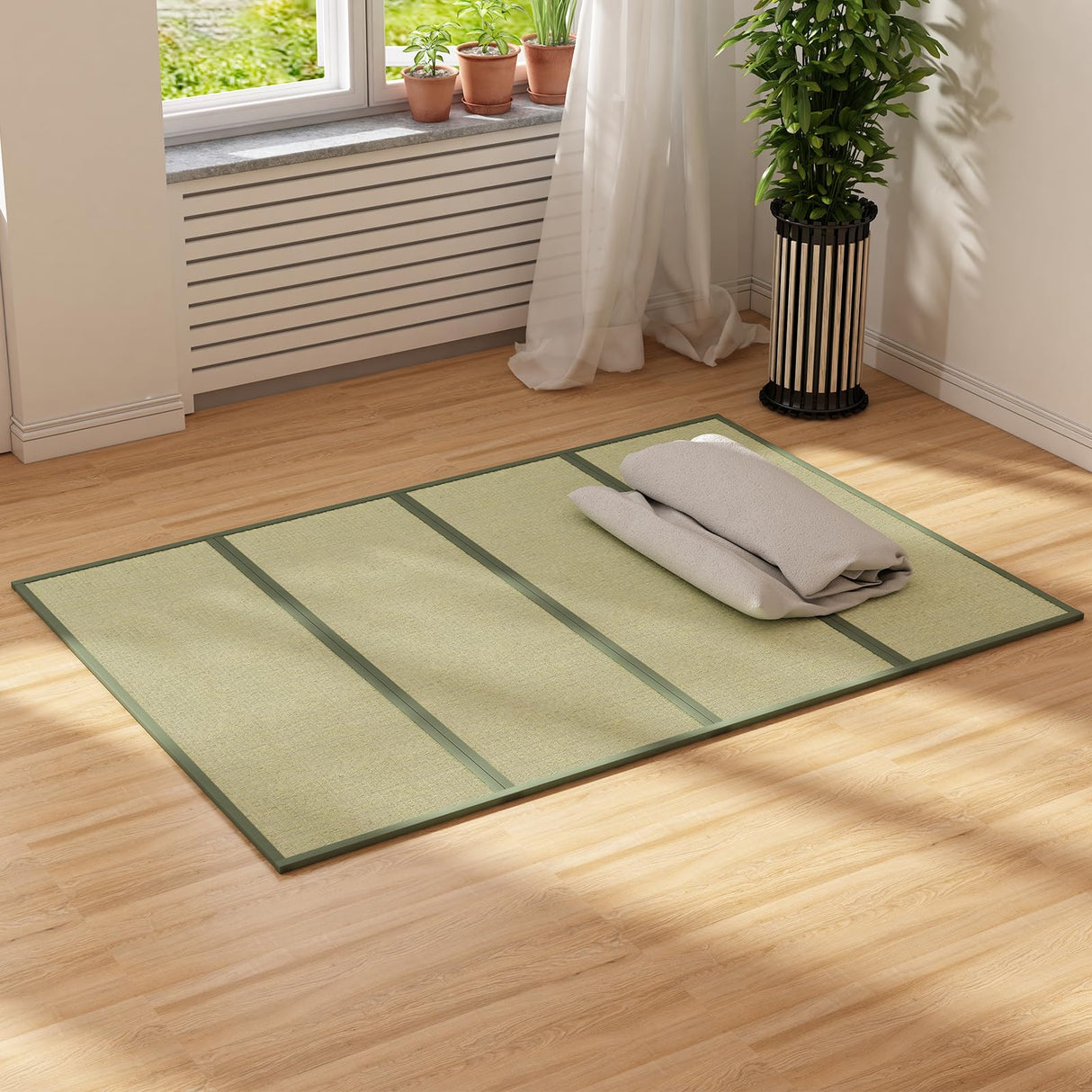 ijuicy Twin Grass Futon Mattress with Natural Fragrance, Traditional Tatami Mat, Folding Floor Bed Mattress Suitable for Living Room, Bedroom ijuicy