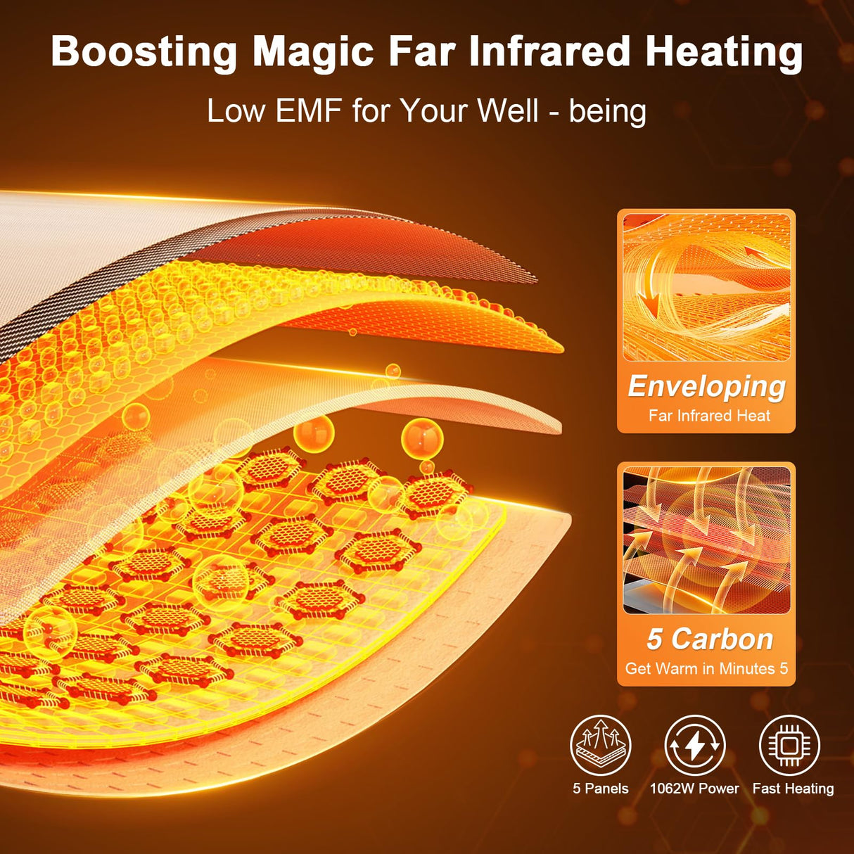 Far Infrared Sauna, Canadian Hemlock Wood Sauna Spa Room for Indoor,1062W 110V Low EMF Saunas with Control Panel and Integrated Speakers, Mini Home Sauna Room for One Person (Wood) OUTARFIE