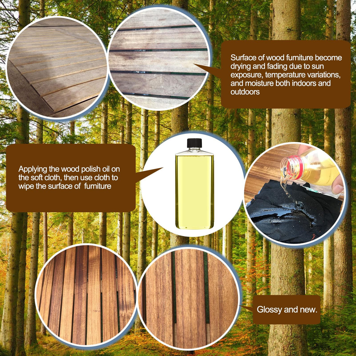 Tangkula 9 Piece Outdoor Dining Set, Garden Patio Wicker Set w/Cushions, Furniture with Acacia Wood Table and Stackable Armrest Chairs Tangkula