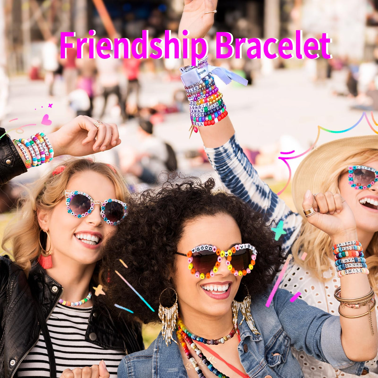 2400pcs Pony Beads 72 Colors 9mm Friendship Bracelets Making Kit, Rainbow Kandi Beads Bulk Letter Beads for Name Bracelets Jewelry Making Crafts with Elastic String Sistenia