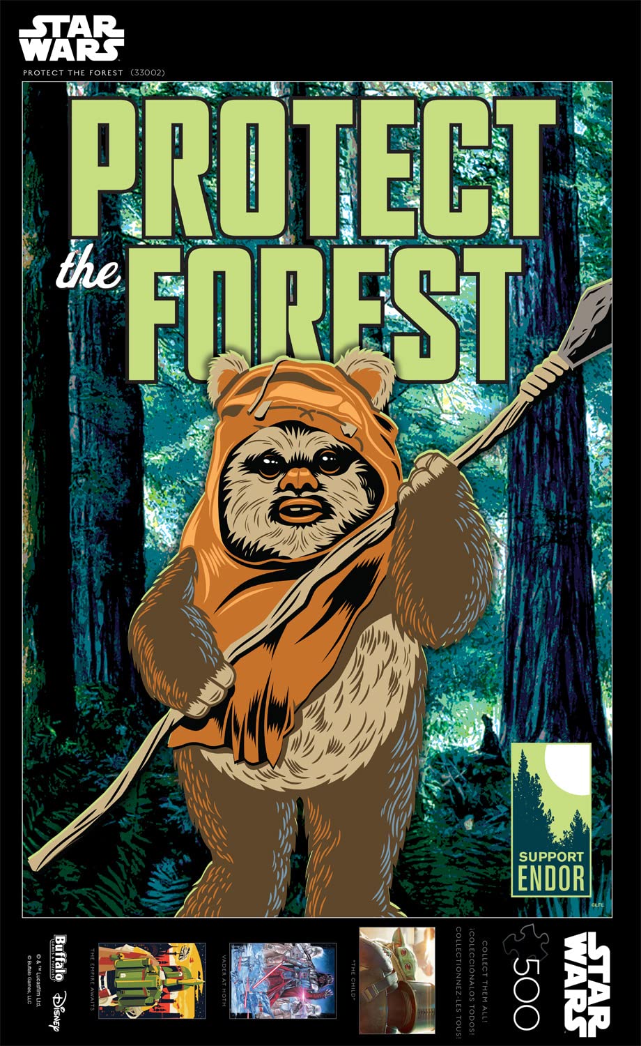 Buffalo Games - Star Wars - Protect The Forest - 500 Piece Jigsaw Puzzle for Adults -Challenging Puzzle Perfect for Game Nights - Finished Size is 21.25 x 15.00 Buffalo Games