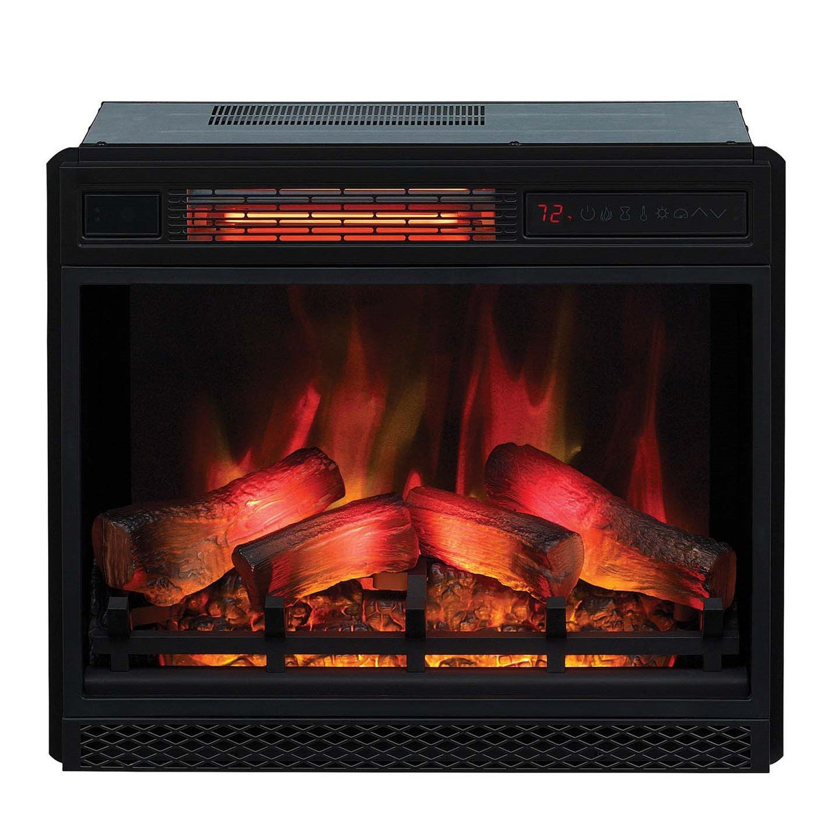 ClassicFlame 23II042FGL 3D Infrared Quartz Fireplace Insert with Safer Plug and Sensor, 23" ClassicFlame