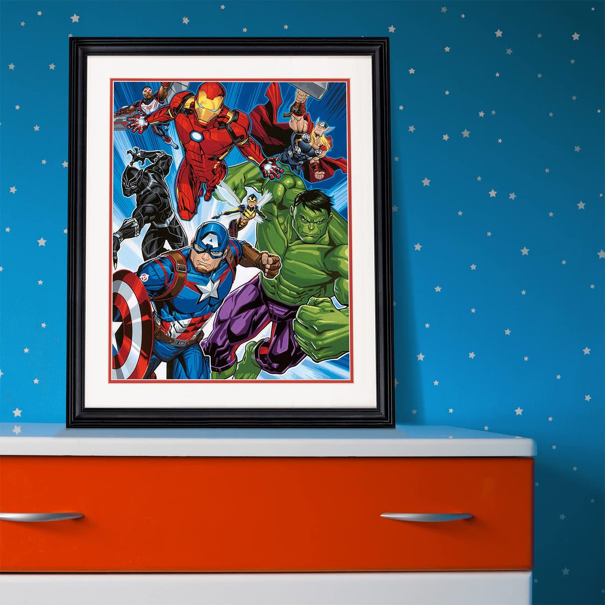 Dimensions PaintWorks Marvel Avengers Paint by Numbers for Adults and Kids, Finished Project 16" x 20", Multicolor 21 Piece Dimensions