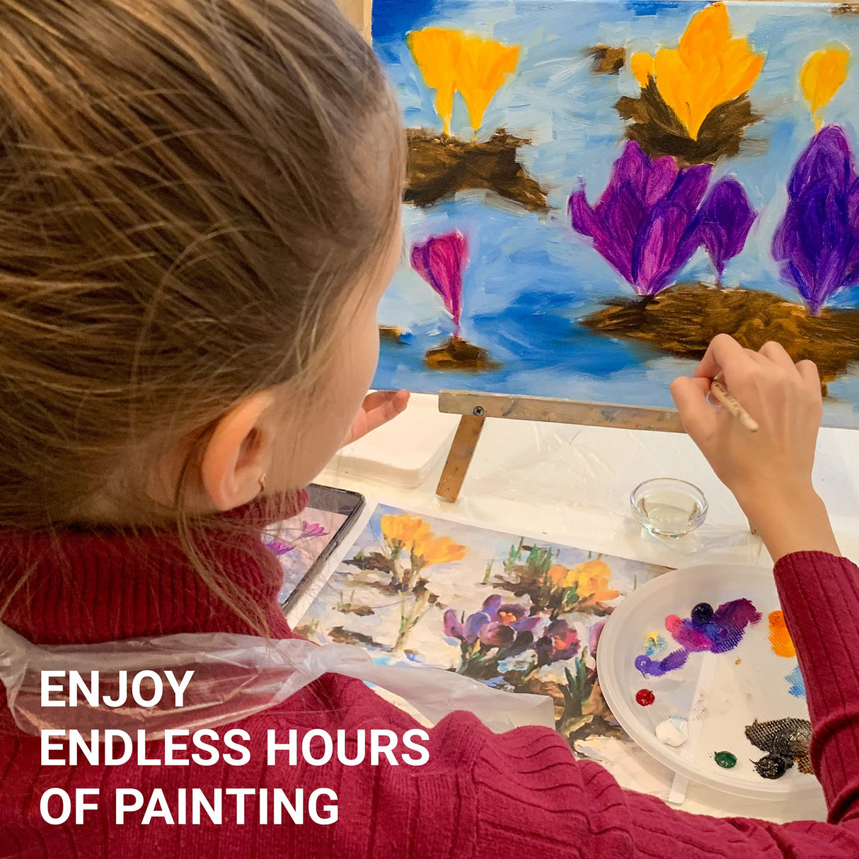 Watercolor Paint Set for Kids 16 Vivid Watercolor Paint Mixing Palette, Paper Pad and 8 Brushes, Water Color Painting Kids and Adult Beginner Supplies The Mega Deals