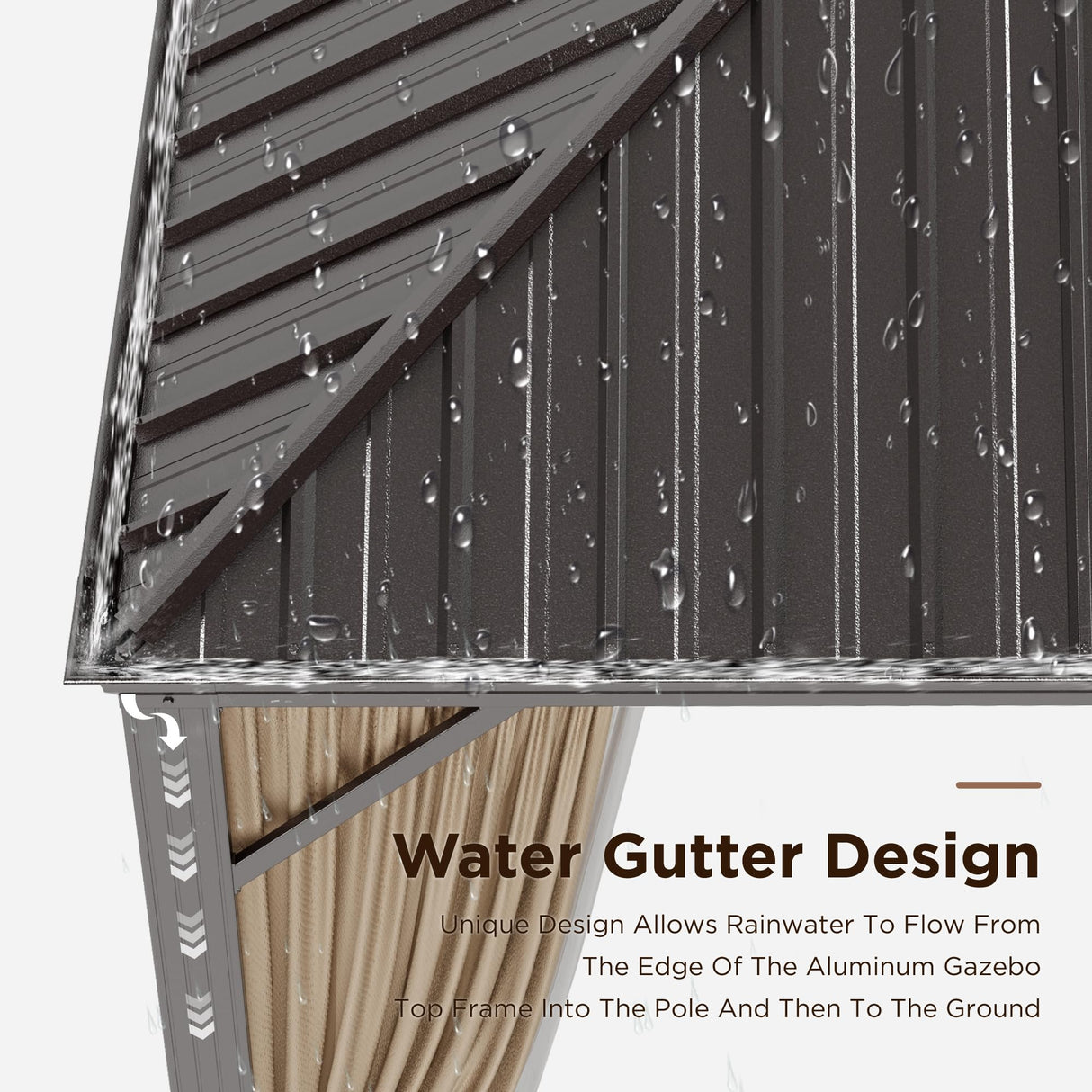 GREEN PARTY 12 X 18ft Hardtop Gazebo with Nettings and Curtains, Heavy Duty Double Roof Galvanized Steel, Outdoor Aluminum Gazebos Pergolas for Patios, Backyard, Deck, Garden, Lawns GREEN PARTY