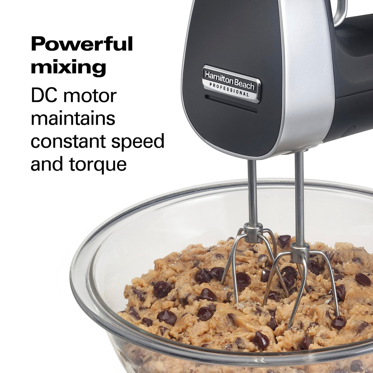 Hamilton Beach Professional Cordless Electric Hand Mixer with Infinite Speed Control, Powerful DC Motor for Effortless Mixing, Quick Recharging, LCD Screen, Whisk, Storage Case, Black (62673) Hamilton Beach Professional