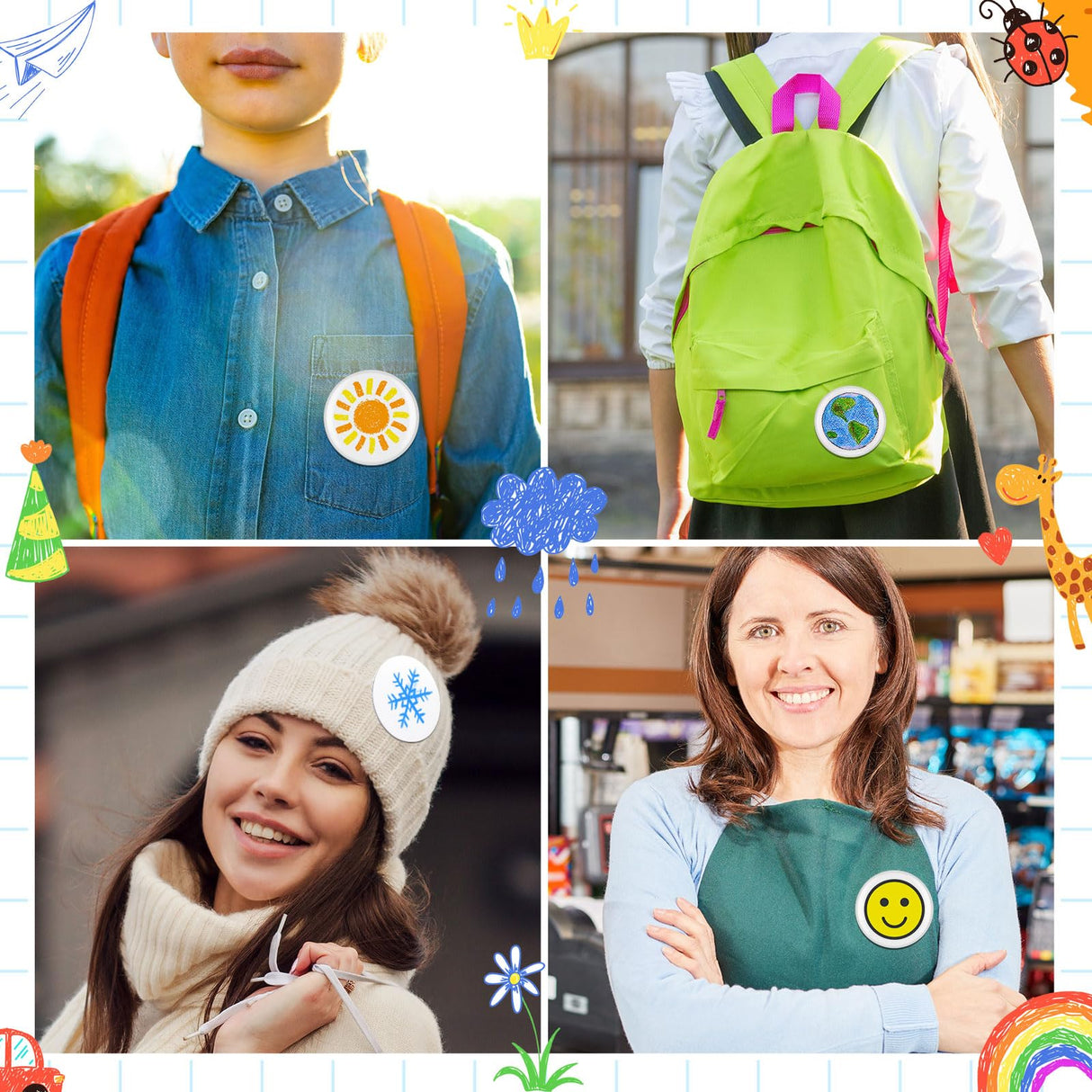 XunYee 20 Pcs Blank White Button Pins 2.25 Inch/ 58 mm DIY Craft Button with Pin White Pins Buttons Design Button Making Kit for DIY Crafts Christmas Craft Supplies, DIY Badges XunYee