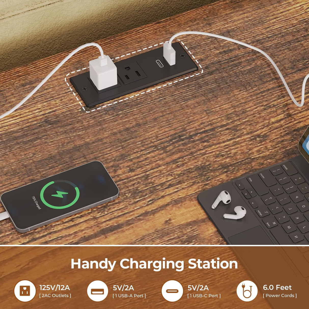 BTHFST Loft Bed with Desk, Full Metal Loft Bed with 8 Drawers Storage & Charging Station & LED Lights, 4 Open Storage Shelves, Noise-Free, Space-Saving, No Box Spring Needed BTHFST