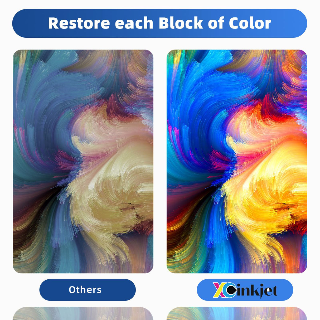 Xcinkjet 522 Ink Refill Bottles for Ecotank ET-2800 ET-2720 ET-2803 ET-4800 ET-2760 ET-2800 ET-4700 T522 Eco Tank Printer (2BK C M Y) Xcinkjet