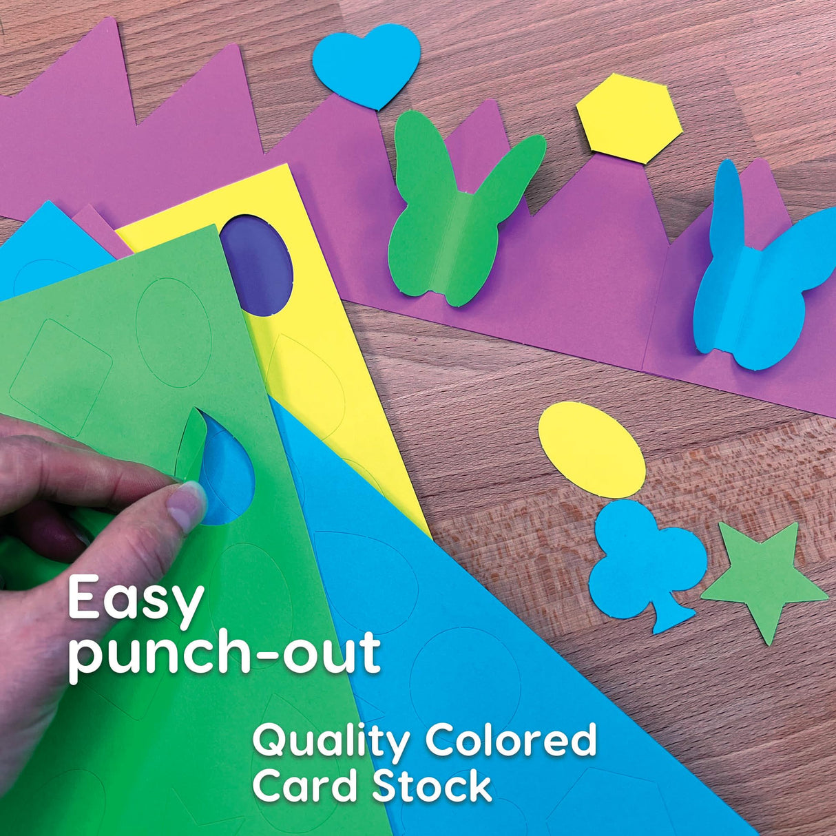 264pcs DIY Party Crown Kit – Makes 12 Princess King Children's Party Crowns, US Made HAPPY Colored Card Stock Easy Punch Out Craft for Royal Themed Birthday Party, Play Dates, Children's Theater Plays FreshCut Crafts