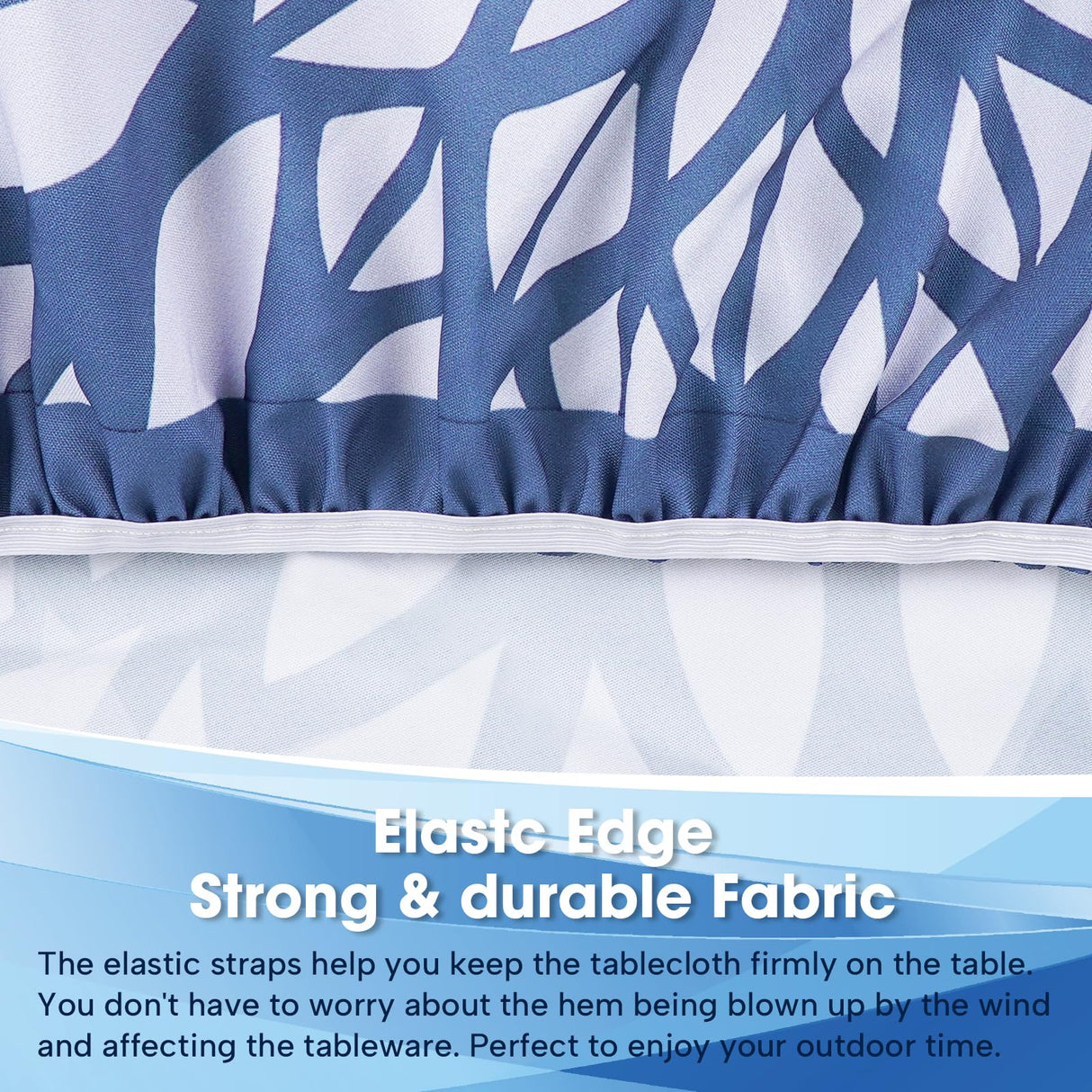 Asxhif Outdoor Picnic Fitted Tablecloth with a Hole and Zipper,Waterproof Patio Table Covers,Elastic Camping Zippered Tablecloth for Picnic, Camping, Dinner,Fit 36"-44"(Round Flower) Asxhif