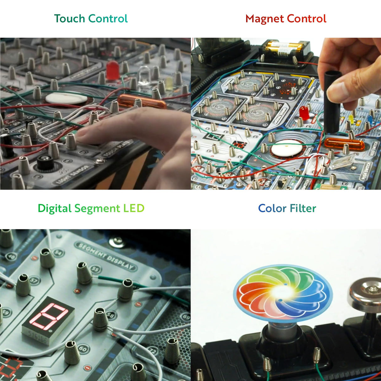 Playz Advanced Electrical Circuit Board Engineering Kit for Kids with 328+ STEM Projects on Electricity, Voltage, Currents, Resistance, & Magnetic Science | Gift for Children Age 8-13+ Playz