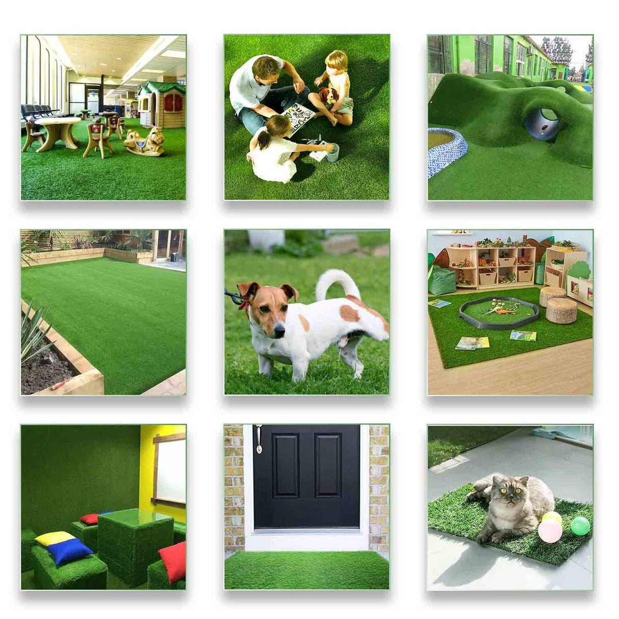 Petgrow PET Grow Artificial Grass Rug 6.5 FT x10 FT(65 Square FT), Realistic Indoor Outdoor Garden Lawn Landscape Patio Synthetic Turf Mat- Thick Fake Faux Grass Petgrow