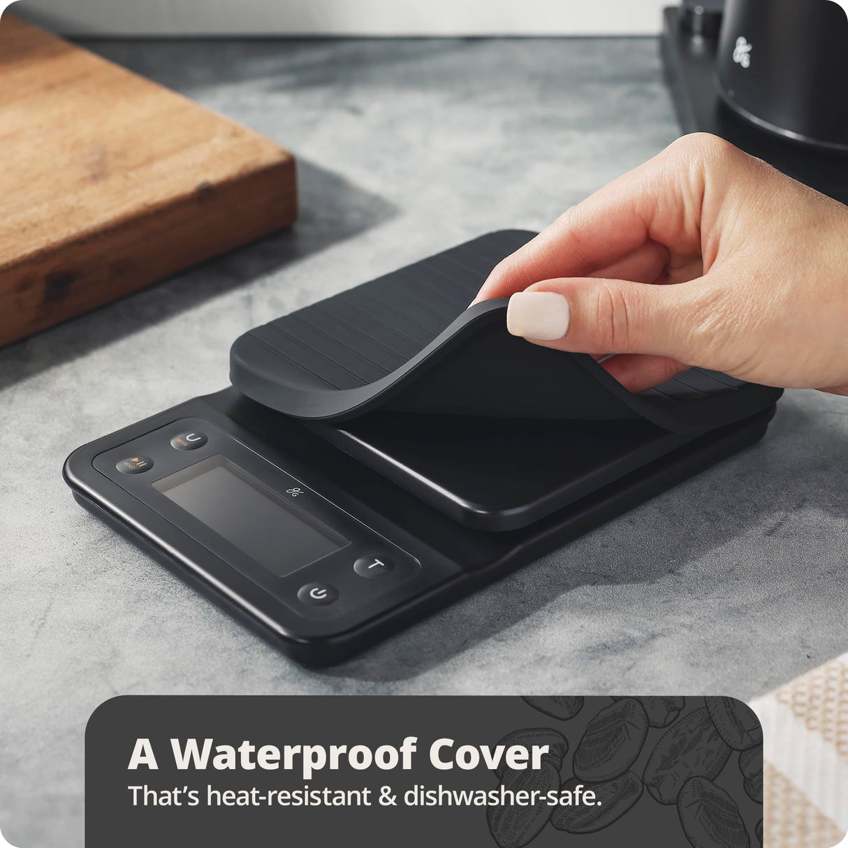 Greater Goods 0.1g Precision Coffee Scale with Timer โ 3kg Digital Scale for Pour-Over, Espresso, French Press, Kitchen Use (Onyx Black) Greater Goods