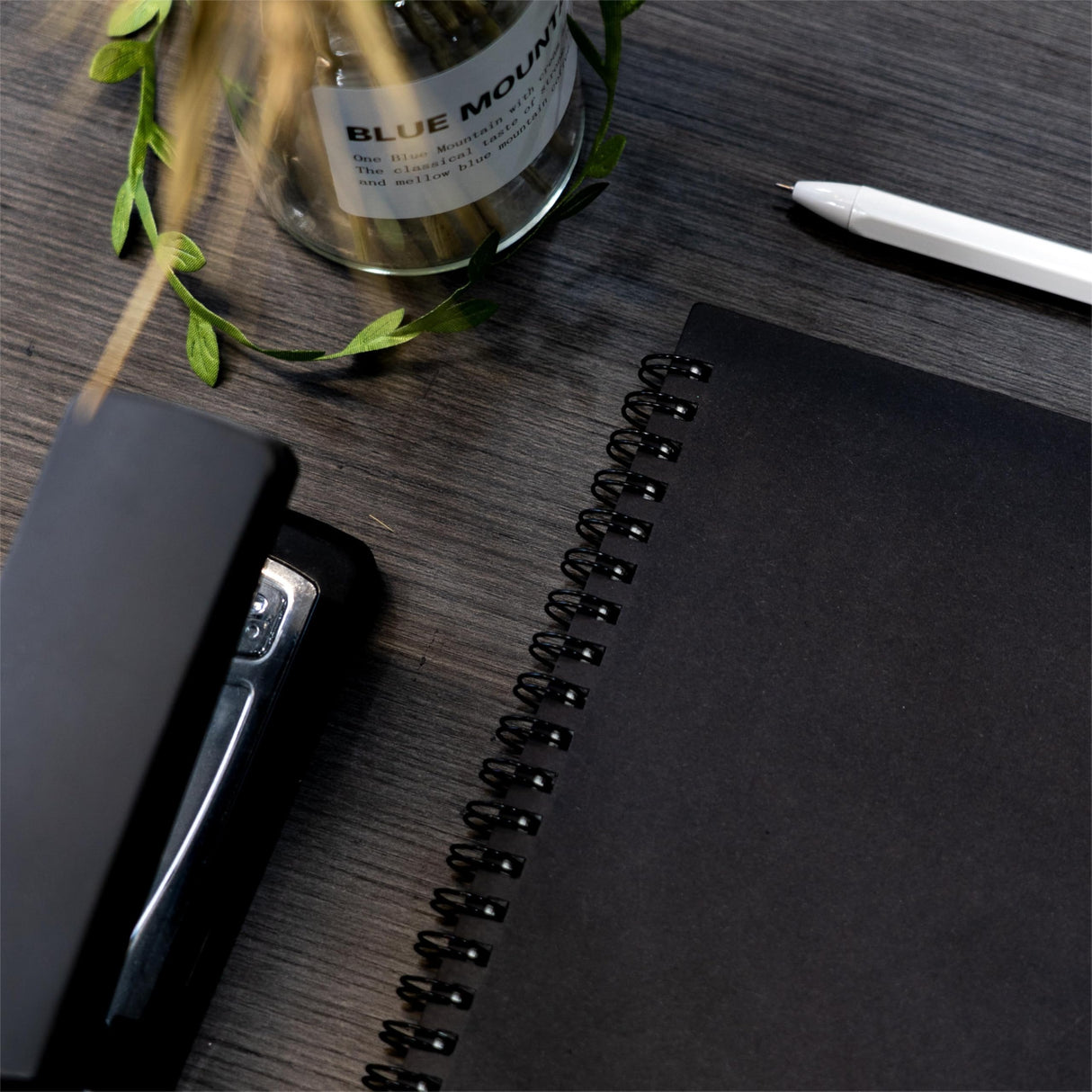 DSTELIN Blank Spiral Notebook, 2-Pack, Soft Cover, Sketch book, 100 Pages / 50 Sheets, 7.5 inch x 5.1 inch, 100GSM, (Black) DSTELIN