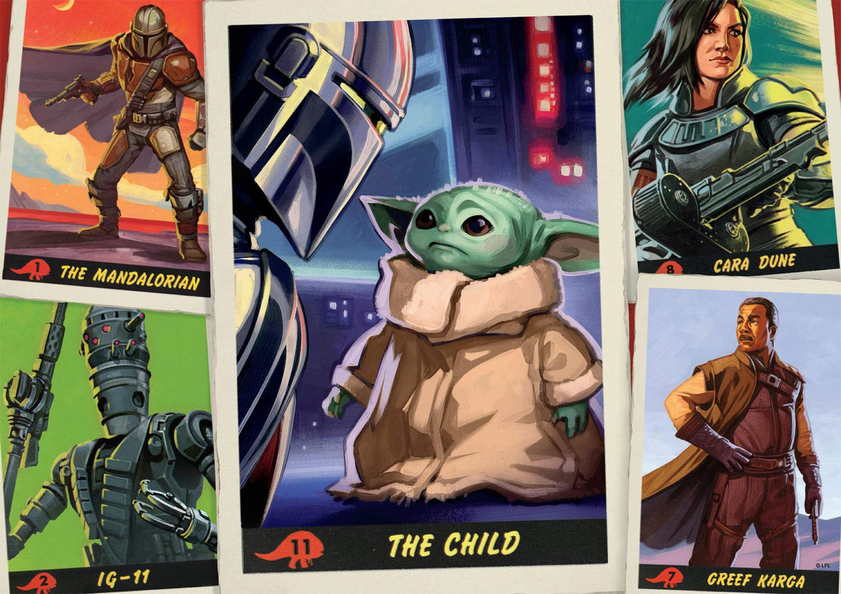 Buffalo Games - Star Wars: The Mandalorian - Trading Cards - 500 Piece Jigsaw Puzzle Buffalo Games