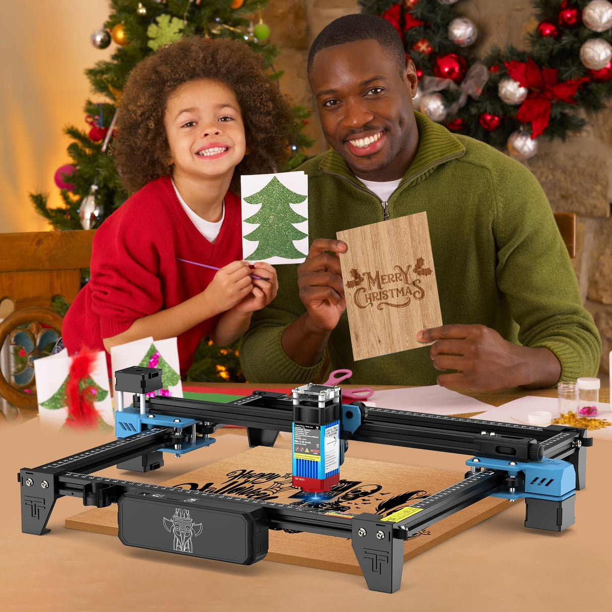 TTS-55 PRO 5500mW Laser Engraver Machine Laser Cutter Laser Cutting Engraving Tool for Wood Metal Aluminum Glass Leather Usongshine