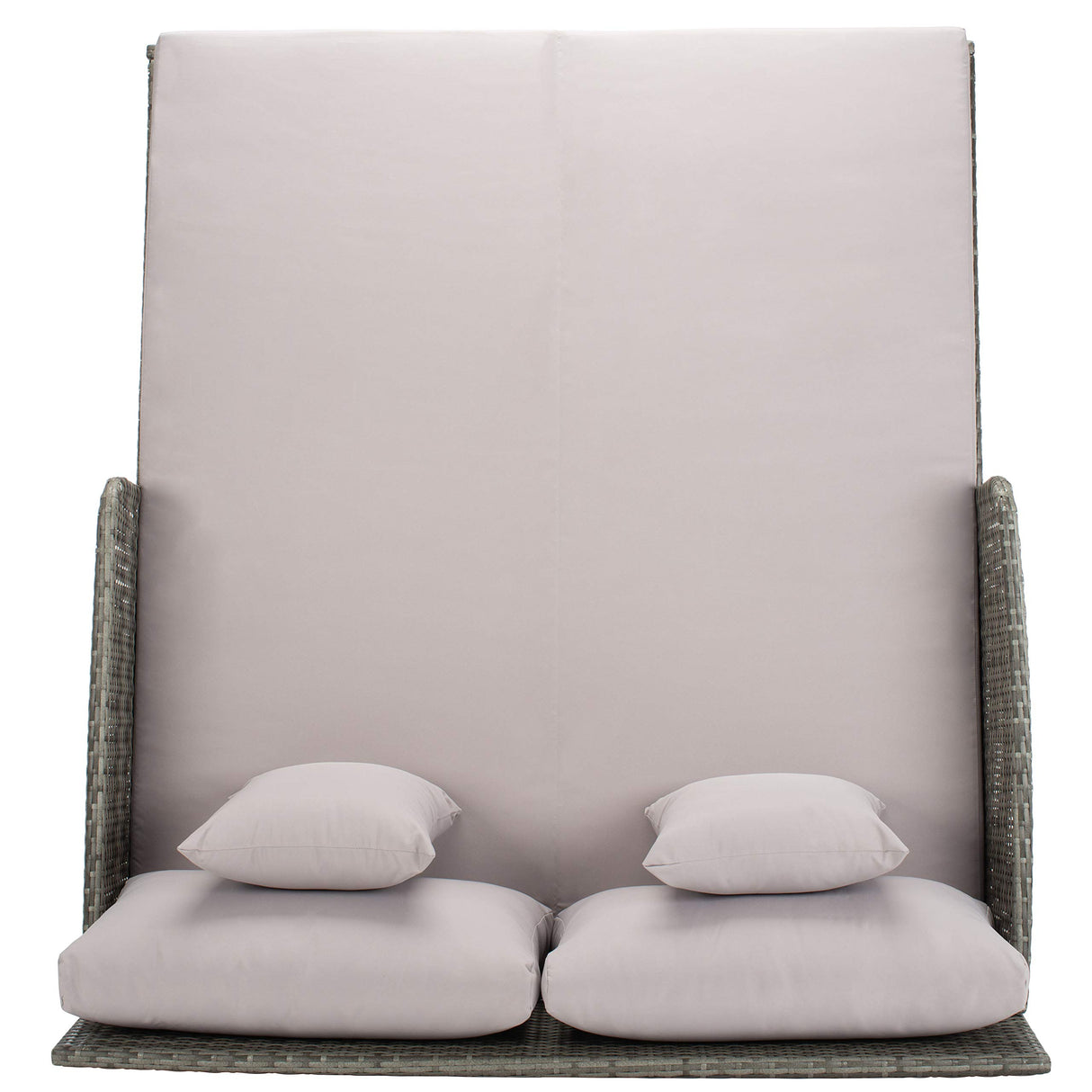 Safavieh PAT7500B Outdoor Collection Cadeo Grey Cushion Daybed SAFAVIEH