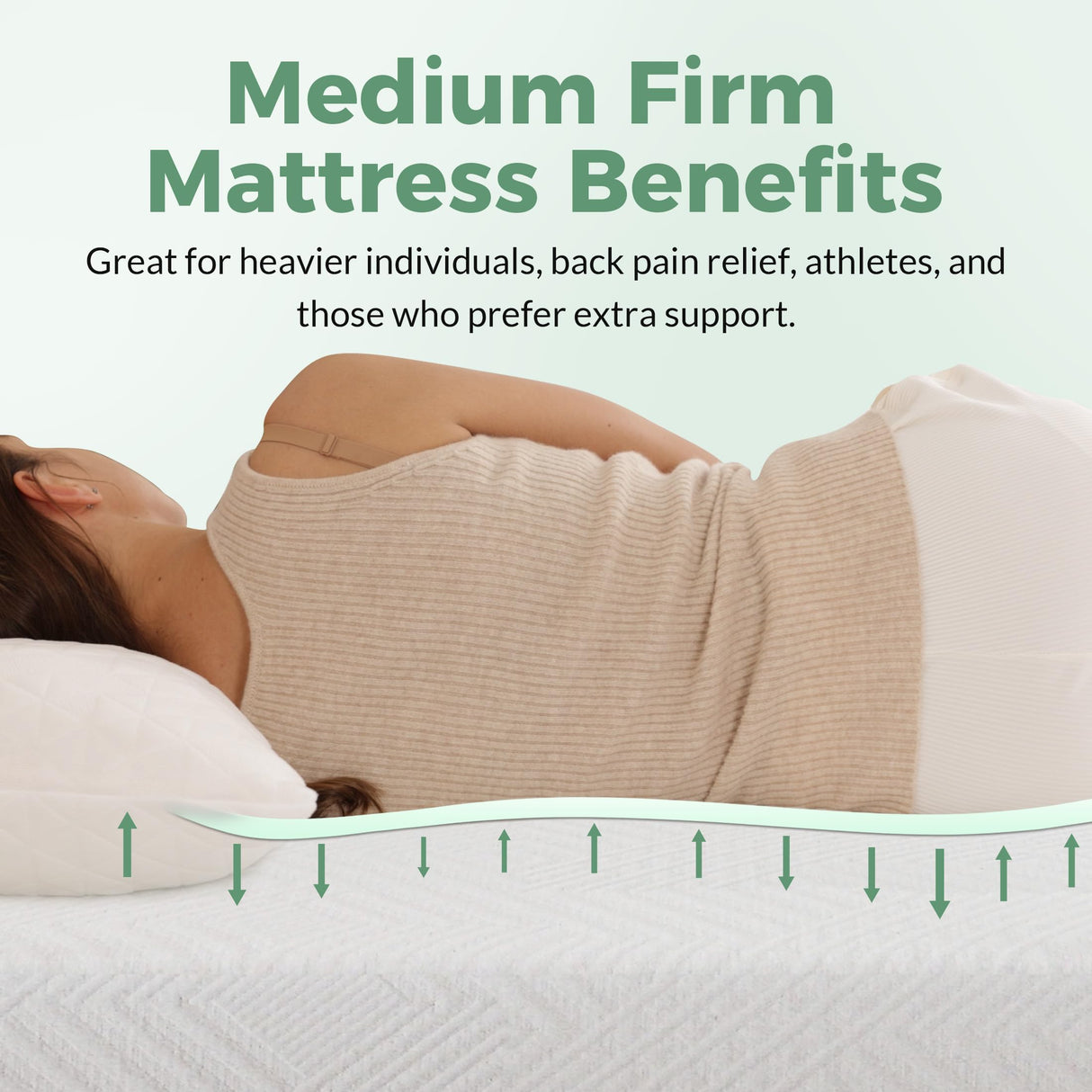 Onmertru 6 Inch Twin Size Green Tea Memory Foam Mattress, Fiberglass-Free Medium Firm Mattress in a Box, Pressure Relief, CertiPUR-US Onmertru