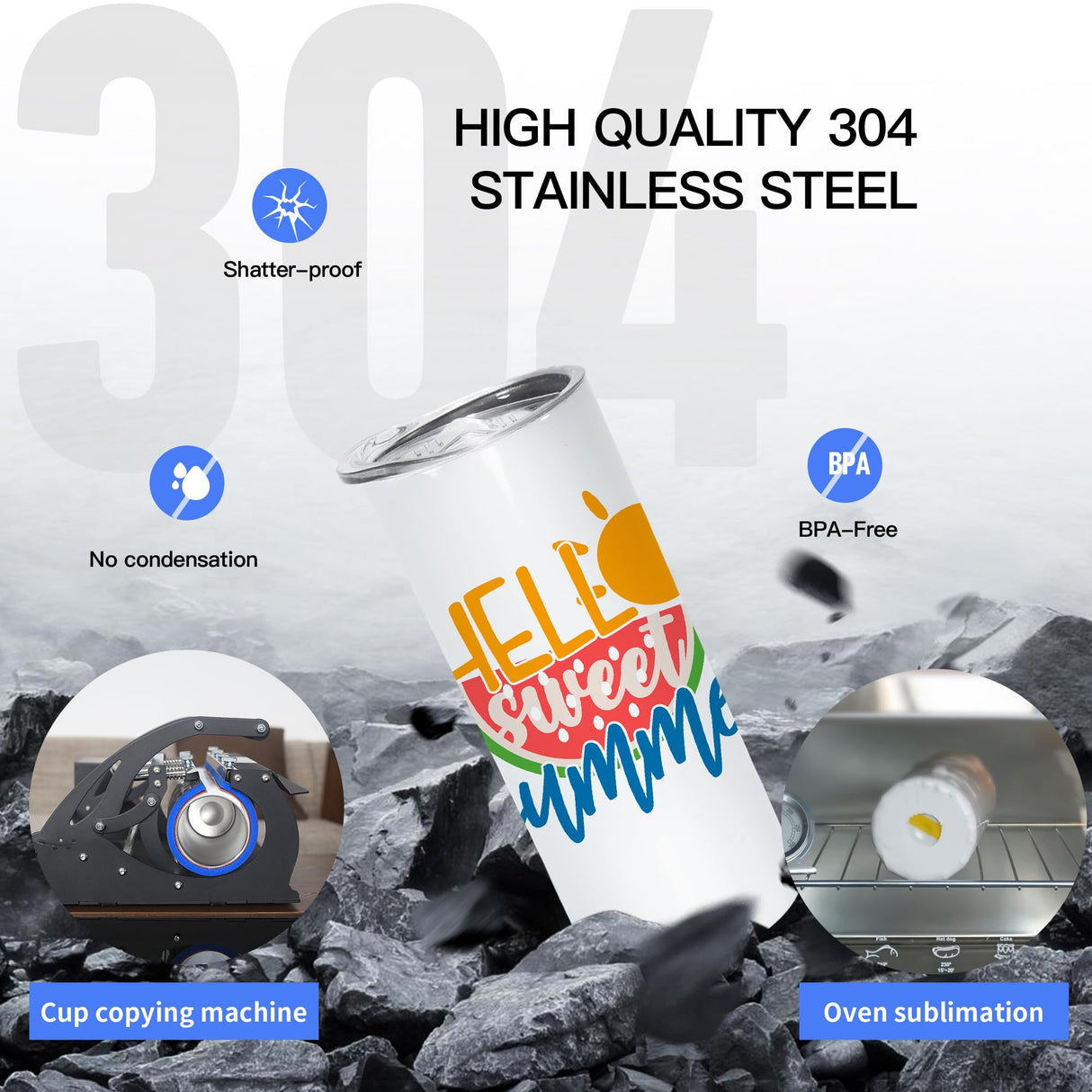 AGH 15OZ 25Pack Blanks Sublimation Straight Skinny Tumblers with Lids and Straws, Reusable Stainless Steel Insulated Water Bottle, Double Wall Vacuum Sublimation Travel Mug Cup For Coffee And Juice AGH