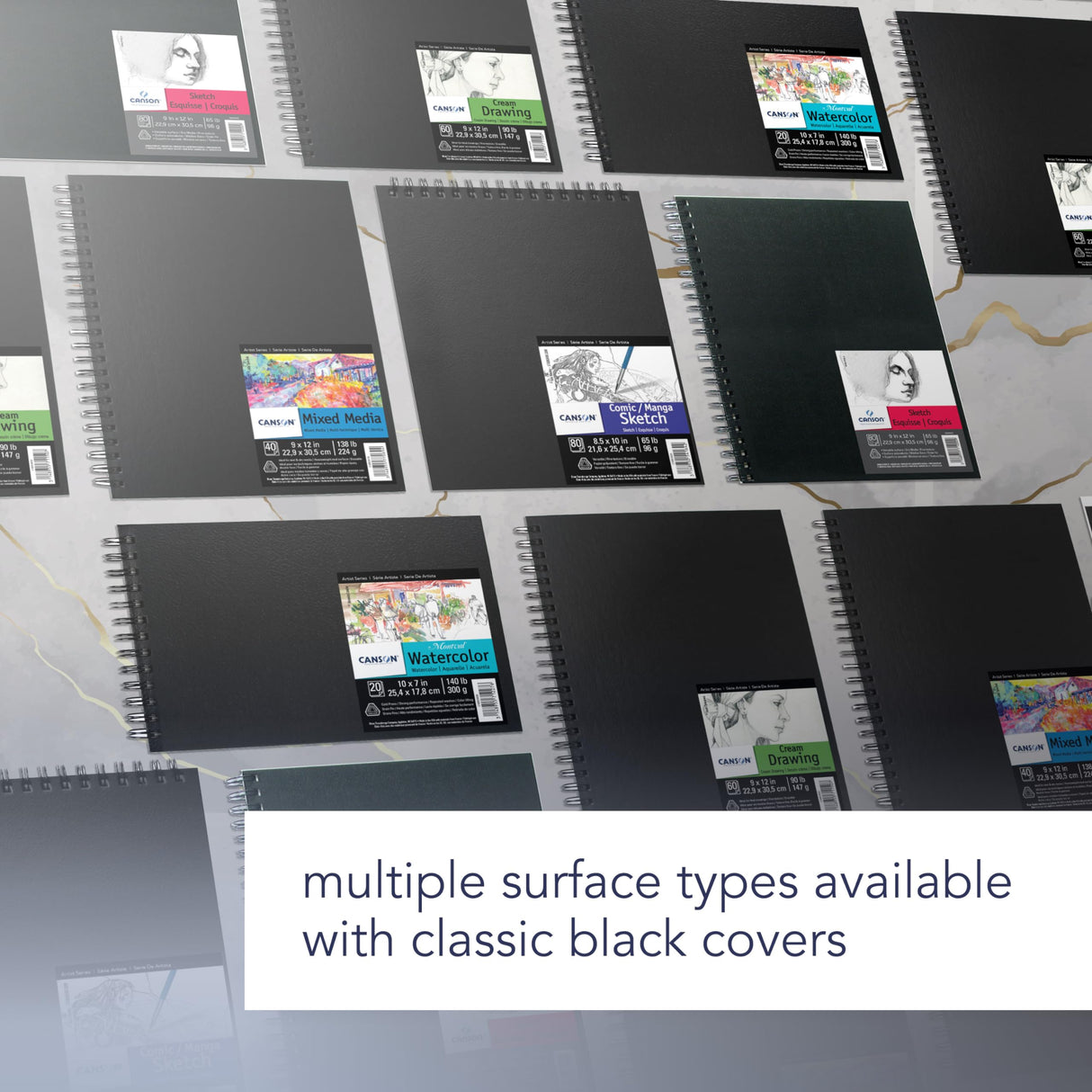 Canson Artist Series Mixed Media Book, Side Wire Bound, 7x10 inches, 40 Sheets - Lay Flat Art Notebook for Painting, Sketching, Drawing Canson