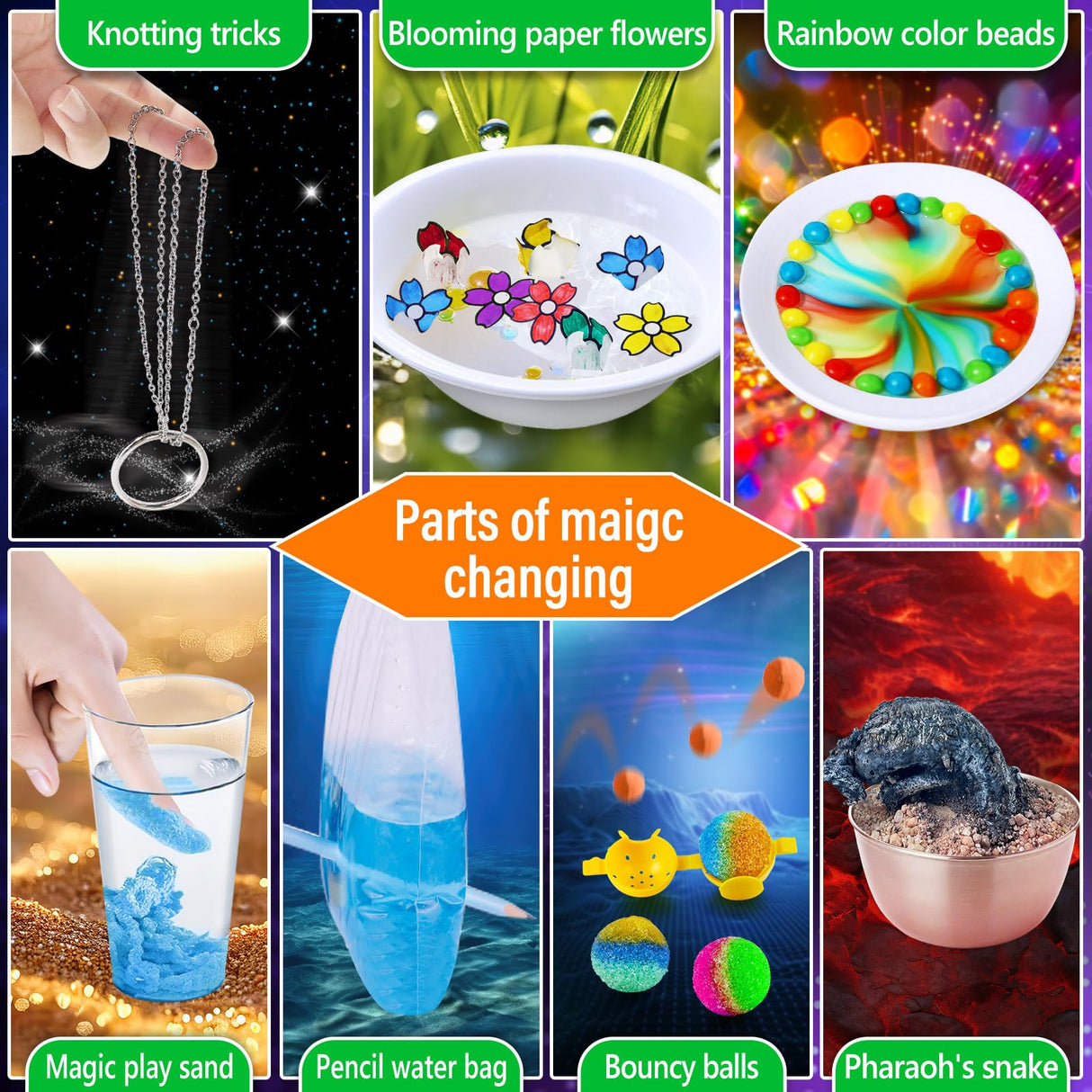 PATIFEED 230 Experiments Science Kits for Kids Age 4 5 6 7 8 9 10 11 12 - S.T.E.M Toys with Magic Chemistry Set Crystal Growing Physics Slime Educational Gifts Idea for Boys Girls PATIFEED