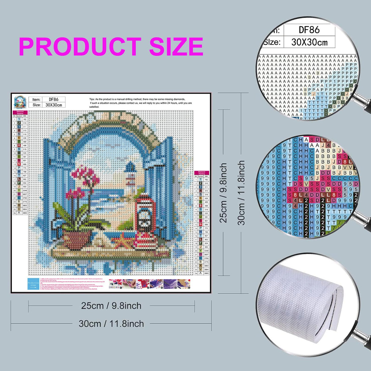 Beach Diamond Art Kits for Adults, Lighthouse Diamond Painting Kit for Beginner, DIY Full Round Drills Windowsill Diamond Dots 5D Gem Arts and Crafts Kit for Home Wall Decor 12x12IN DIYDECORFUN