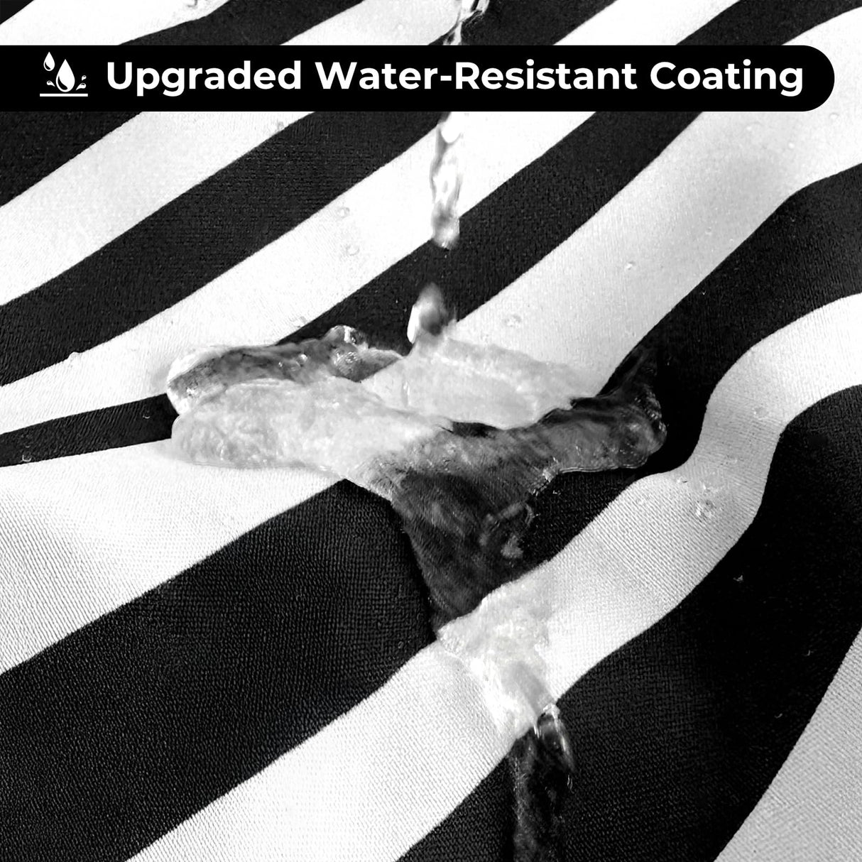 Seasonwood Black and White Shower Curtain with Tassels,Farmhouse Fabric for Bathroom,Heavy Weighted, 72 x 72 Seasonwood