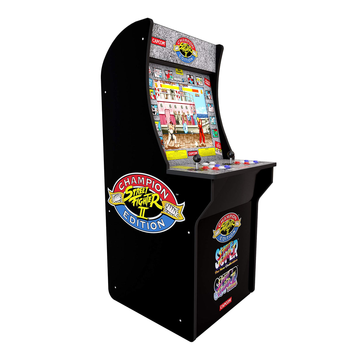Arcade1Up Street Fighter - Classic 3-in-1 Home Arcade, 4ft ARCADE1UP