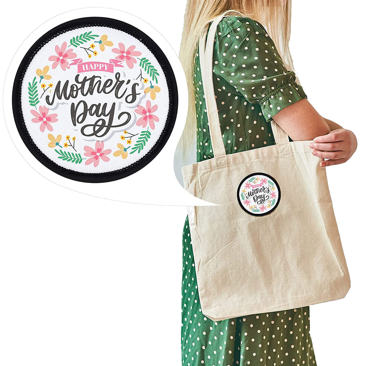 Woohome 40 PCS Sublimation Patch Blanks Sublimatio Iron on Patches 5 Shapes Black Frame Iron-on Blank Patch Appliques Sticker for Hats Clothes Backpack Uniform Carpet Decorative Patches Woohome