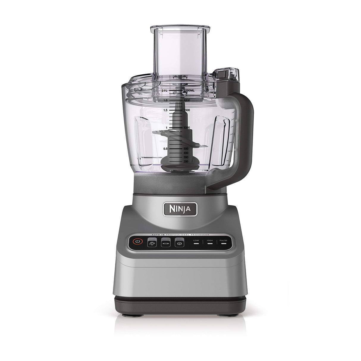 Ninja Professional Plus Food Processor 850-Watts With Auto-iQ Preset Programs Chop Puree Dough Slice Shred With a 9-Cup Capacity and a Silver Stainless Finish (BN600C) - Canadian Version Ninja