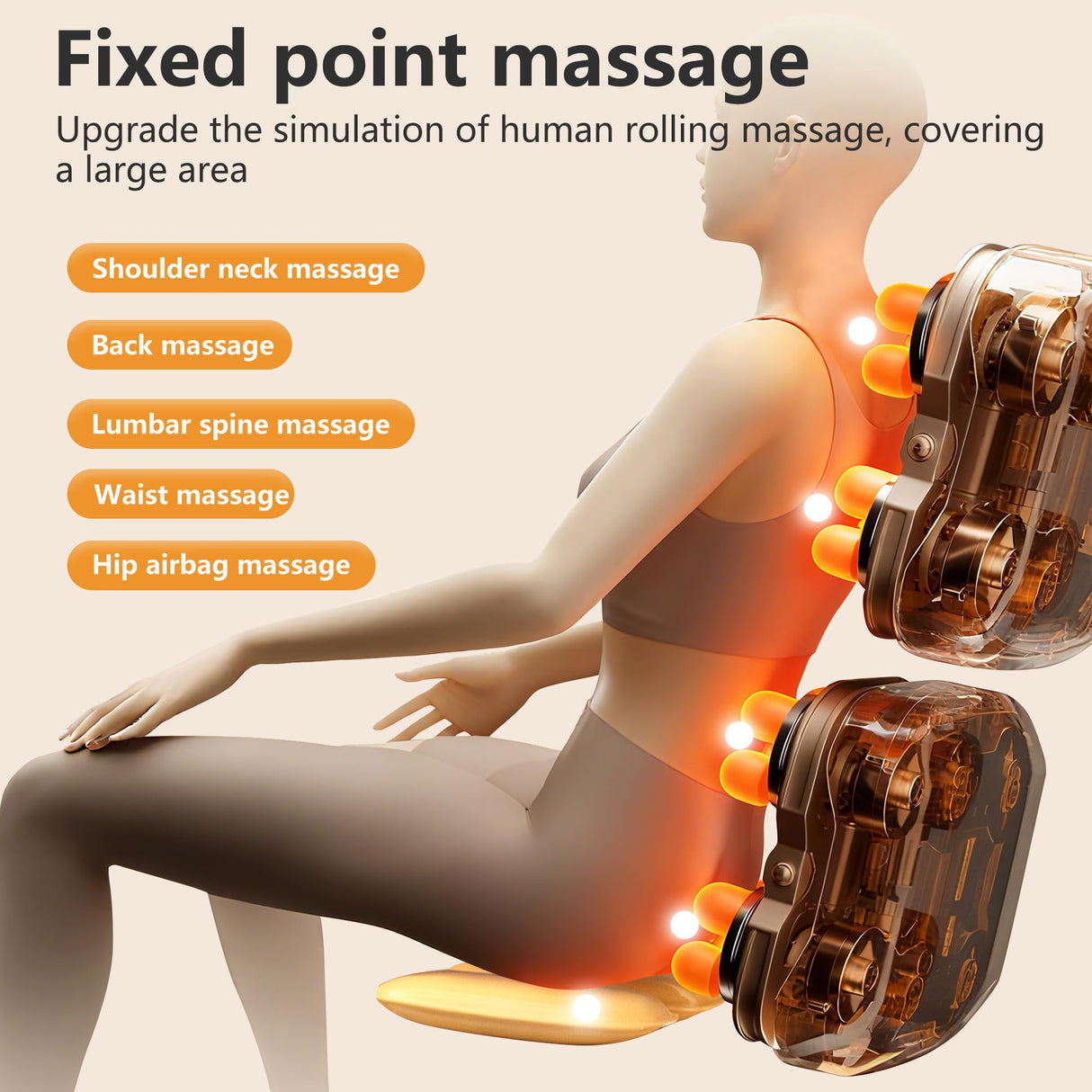 FDW 2025 Shiatsu Massage Chairs Full Body and Recliner Zero Gravity Massage Chair Electric with Built-in Heart Foot Roller Air Massage Easy to Move for Home Office,Black FDW