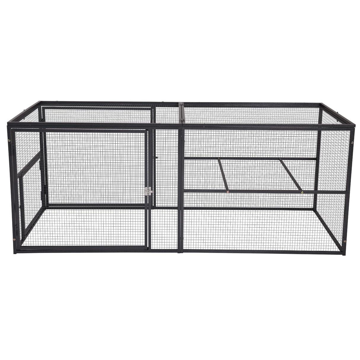 Aivituvin 71in Chicken Coop Run Extension Outdoor Rabbit Expansion Pen for Aivituvin Chicken Coop Hutch,Removable Doors for Easy Combination Aivituvin